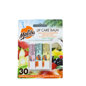 MALIBU SPF 30 LIP BALM ASSORTED 3`S