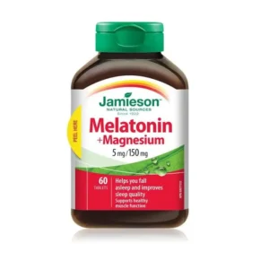 JAMIESON MELATONIN WITH MAGNESIUM  TABLETS 60`S