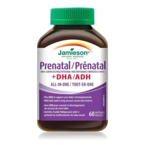 JAMIESON PRENATAL 100% + DHA SOFT GELS 60`S
