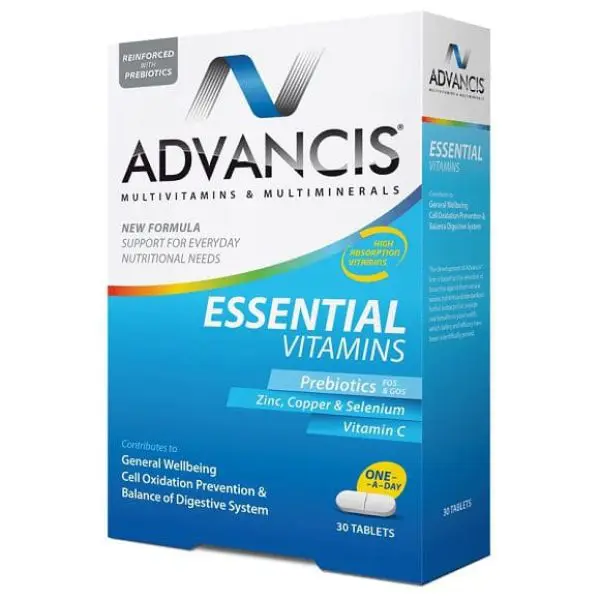 ADVANCIS ESSENTIAL VITAMINS TABLETS 30`S