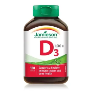 JAMIESON VITAMIN D3 1000 IU TABLETS 100`S