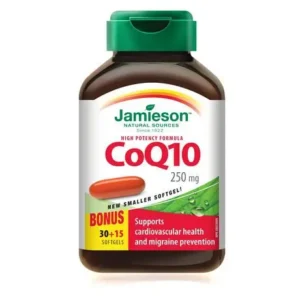 JAMIESON COQ10 250MG SOFTGELS 45`S