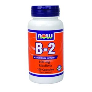 Now Vitamin B2 Riboflavin 100mg Caps 100’s