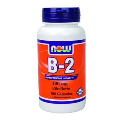 Now Vitamin B2 Riboflavin 100mg Caps 100’s