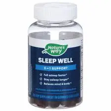 Natures Way Sleep Well 3 In 1 Support Gummies 90s