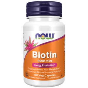 NOW Biotin 1000mcg Caps 100’s