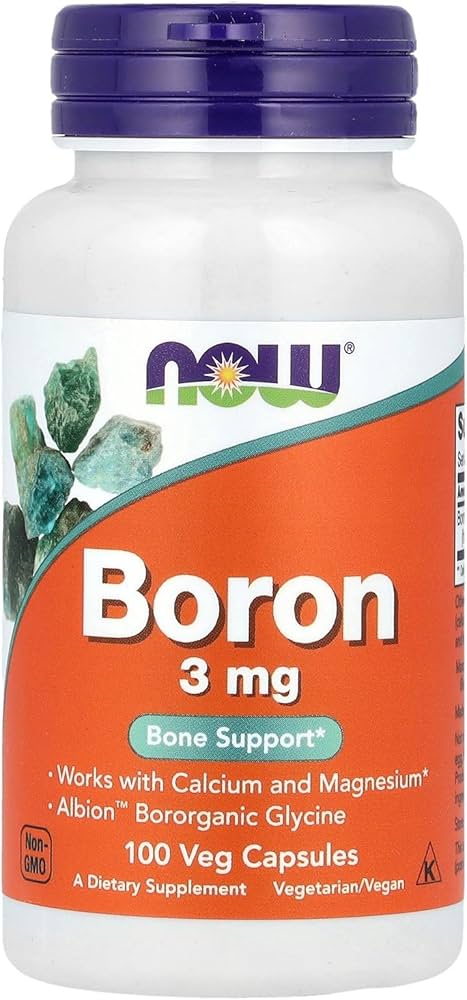 NOW Boron 3mg Caps 100’s