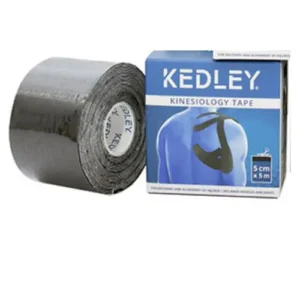KEDLEY KINESIOLOGY TAPE -BLACK (5CM X 5M)