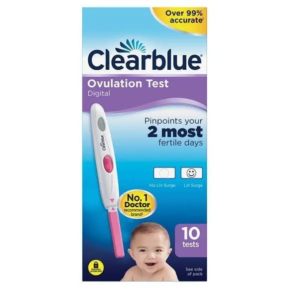 CLEARBLUE DIGITAL OVULATION TEST 10`S