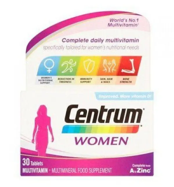 CENTRUM WOMEN MULTIVITAMIN TABLETS 30`S