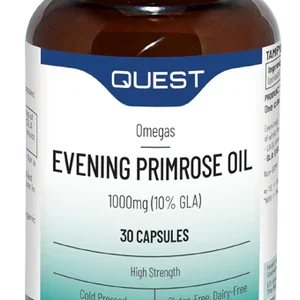 QUEST Evening Primrose Oil Caps 1000mg + Vit E  30’s