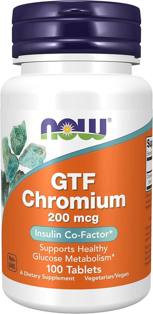 NOW GTF Chromium 200mcg Tabs 100’s