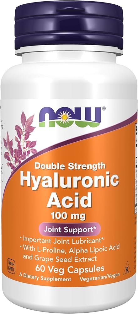 NOW Hyaluronic Acid 100mg Caps 60s