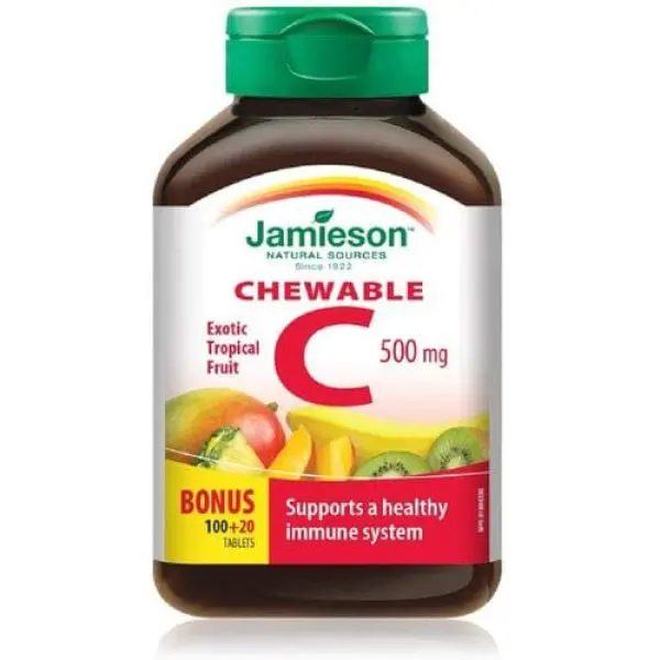 JAMIESON CHEWABLE C 500MG TABLETS 120`S