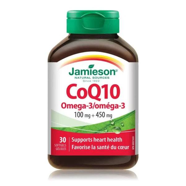 JAMIESON COQ10 + OMEGA-3 SOFTGELS 30`S