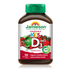 JAMIESON KIDS CHEWABLE D3 4001U TABLETS 100`S