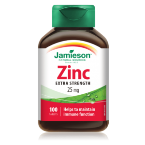 JAMIESON ZINC 25MG TABLETS 100`S