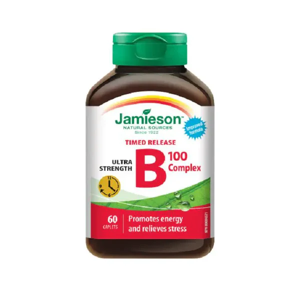 JAMIESON VITAMIN B COMPLEX 100MG CAPLETS 60`S