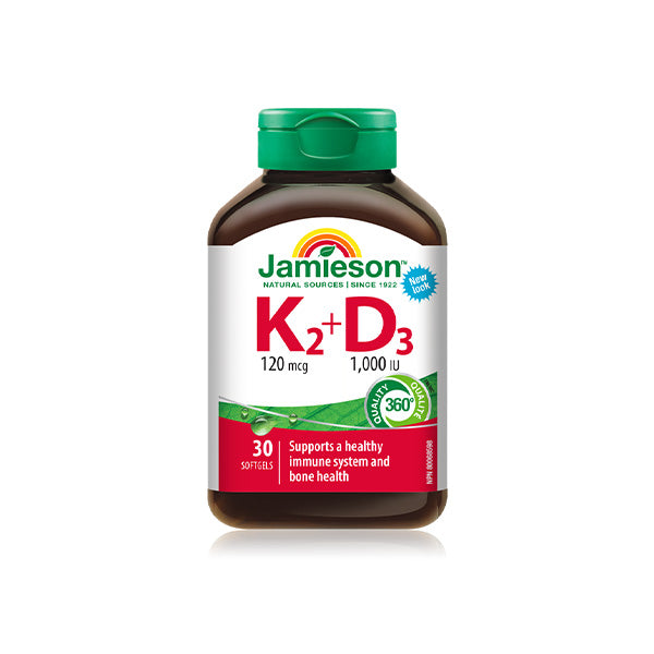 JAMIESON  VITAMIN K2+D3 SOFTGELS 30`S
