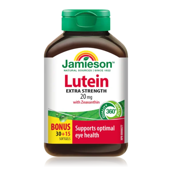 JAMIESON LUTEIN  20MG SOFT GELS 45`S