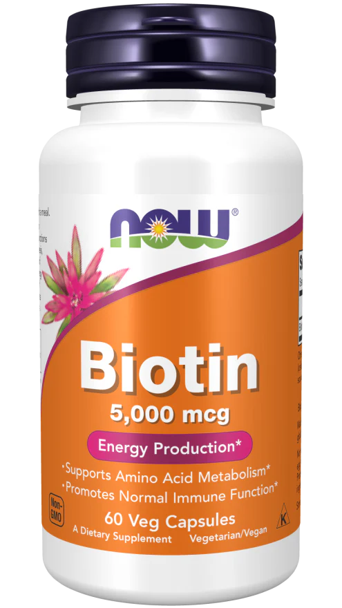 NOW Biotin 5000mcg Caps 60’s