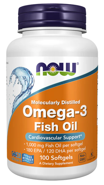 NOW Omega 3 1000mg Caps 100’s