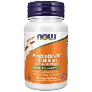 NOW Probiotic 10 50 Billion Caps 50’s