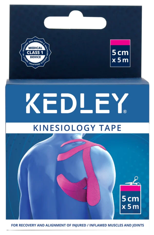 KEDLEY KINESIOLOGY TAPE -PINK (5CM X 5M)