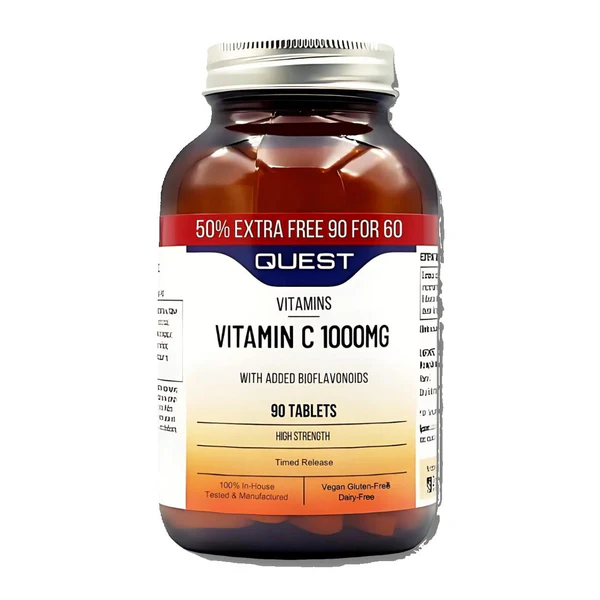 QUEST Vitamin C 1000mg with bioflavanoids 60’s Timed Release