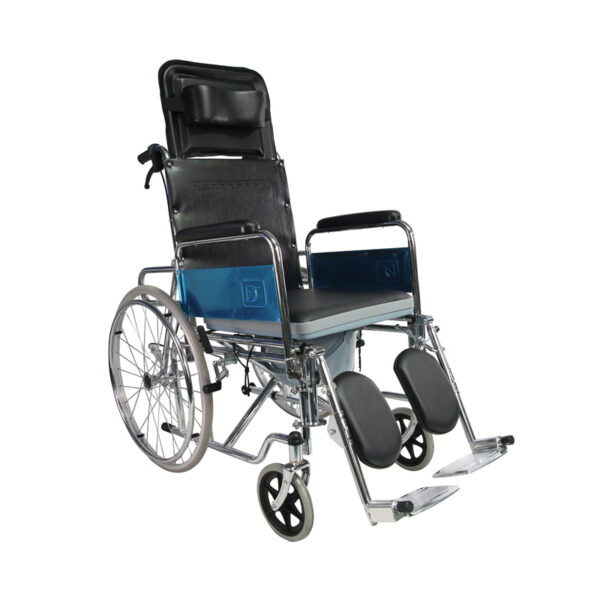 RECLINING COMMODE WHEELCHAIR(609gc)