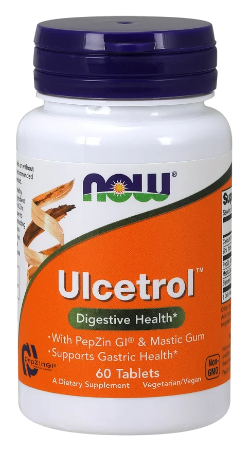 NOW Ulcetrol with Pepzin GI Tabs 60’s