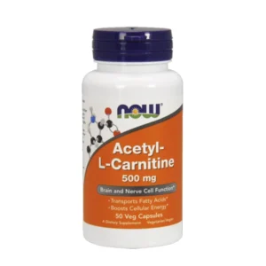 NOW ACETYL L CARNITINE 500MG 50’s