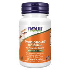 NOW Probiotic 10 100 Billion Caps 30’s