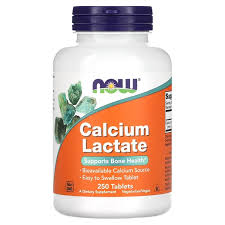 NOW Calcium Lactate Tabs 250’s