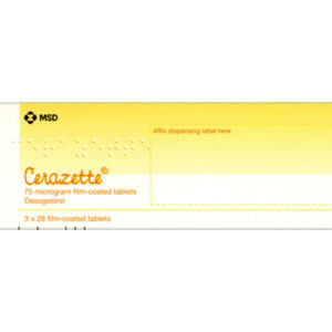 CERAZETTE 75MCG TABLETS 84`S