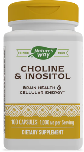 Natures Way Choline & Inositol Capsules 100s