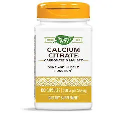 Natures Way Calcium Citrate Capsules 100S