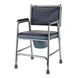 FOLDABLE COMMODE CHAIR WITH CASTERS(696)