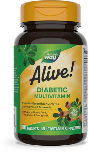 Natures Way Alive Diabetic Multivitamin Tablets Tablets