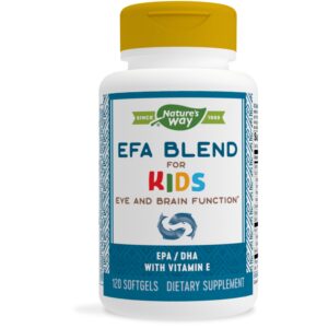 Natures Way Efa Blend For Kids Eye & Brain Softgels 120S