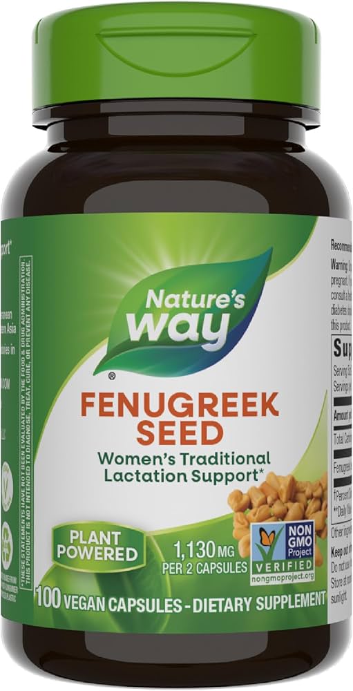 Natures Way Fenugreek Seed Vegan Capsules 100S