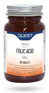 QUEST Folic Acid 400ug 90’s