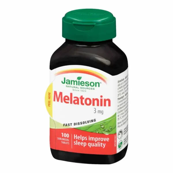 JAMIESON MELATONIN 3MG FAST DISSOLVING TABLETS 100`S