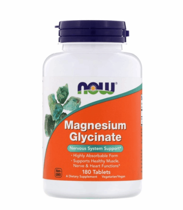 NOW Magnesium Glycinate 200mg Tabs 180’s