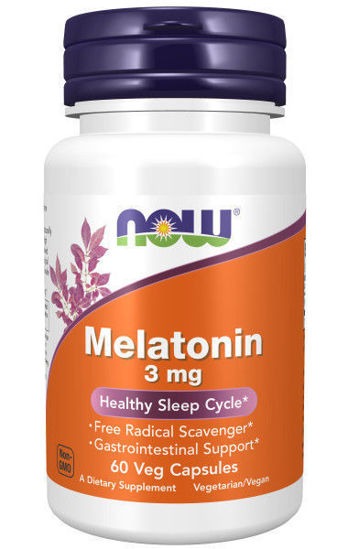 NOW Melatonin 3mg Caps 60’s