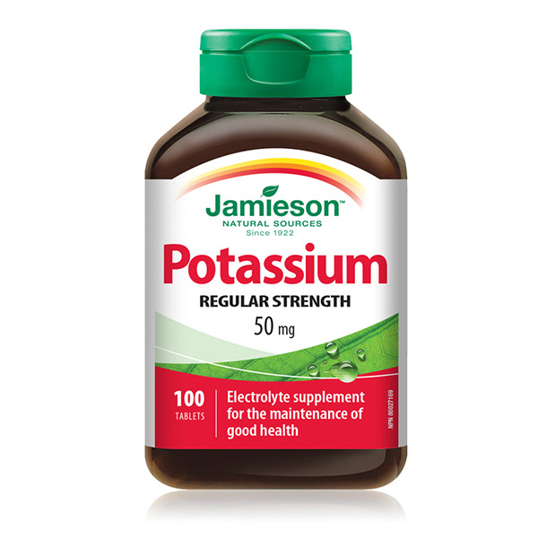 JAMIESON POTASSIUM 50MG TABLETS 100`S