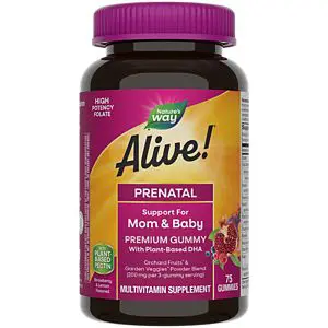 Natures Way Alive Premium Prenatal Gummies 75s