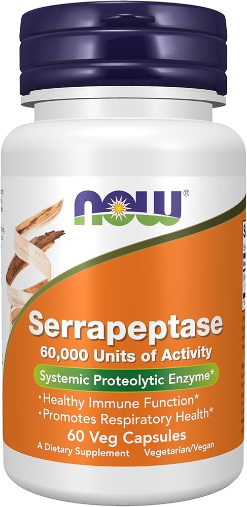 NOW Serrapeptase 60,000 units Vcaps 60’s